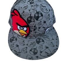 Angry Birds Snapback Baseball Hat Red Cardinal Design