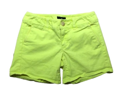 American Eagle Short Size 00 Cotton Midi Stretch Neon Yellow Women's - Image 1 of 4