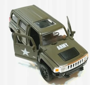 Hummer H3 American Military Car Model Metal Diecast Toy Brown in box 1:34 - Picture 1 of 4