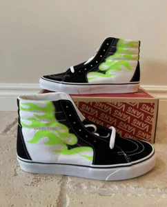 Vans SK8 HI Green Flame Sneaker Uomo 9.5 Donna 11 EU 42.5 VN0A4U3CXEY - Foto 1 di 5