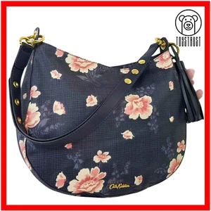 Cath Kidston Shoulder Grab Bag Highgate Hobo Henley Bloom Floral Oilcloth CB4 - Picture 1 of 12