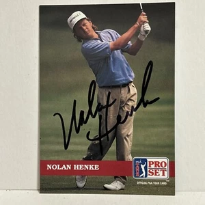 G10 Nolan Henke #88 1992 Pro Set PGA Golf Tour carte auto dédicacée signée - Photo 1/4