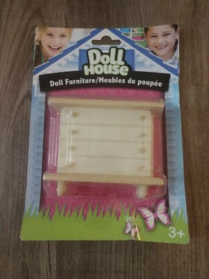 Casa de muñecas miniatura cofre de madera sin terminar, mini muebles muñecas accesorios conjunto Foto 1 de 2