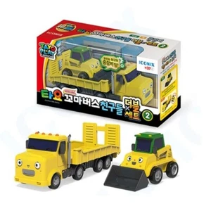 Tayo Little Bus Friends Double Car Set 2 (2 Pcs) Bucket Mac Korea Toy - Picture 1 of 4