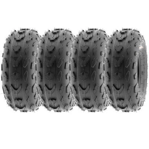 Set of 4, 18x7-7 18x7x7 ATV UTV Tubeless 4 Ply Tires for 7 ” Rims - SunF A007 - Picture 1 of 9