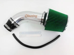 Green Air Intake Kit Filter For 1990-1997 Toyota Corolla Geo Prizm 1.6L 1.8L L4 - Picture 1 of 1