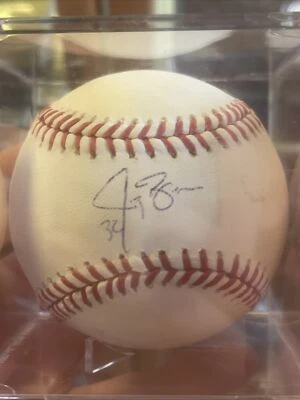 Jay Bruce Signed Official MLB Baseball And Autograph Ticket Receipt W/case - Image 1 of 4