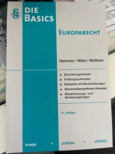 Europarecht , Hemmer/Wüst, Die Basics, Skript - Bild 1 von 2