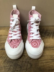 Primark pink Check converse dupes size 3 - Picture 1 of 7