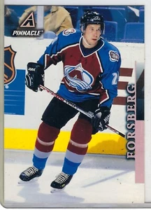 97-98 PINNACLE JUMBO INSERT PETER FORSBERG COLORADO AVALANCHE #19 - Picture 1 of 1