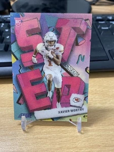 2024 Score Football Step Ahead #SA-2 Xavier Worthy (RC) Case Hit - Bild 1 von 3