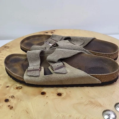 Birkenstock Arizona Gray Suede Leather Sandals Women's Size 13 Slip On - Image 1 of 4