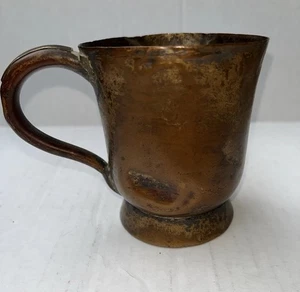 Mid 19th Century Copper Mug by C. Needham - Sheffield This Cup Has Many Dents - Picture 1 of 13