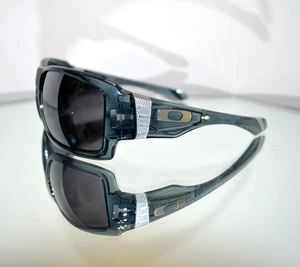 VERY RARE Oakley "Big Taco" Sunglasses Black Crystal/Silver Polarized OO9173-02 - Picture 1 of 10