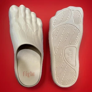 NEW Imran Potato ‘CAVEMAN GLOGS’• Sz Large (10-12)• Clogs Slippers • Light Nude - Picture 1 of 6