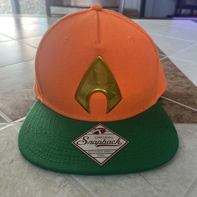 Original Snapback Aquaman DC Comics Authentic Snapback Style Hat - Adjustable - Изображение 1 из 4