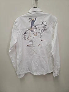 Camisa Stetson para mujer talla grande Western bolsillos a presión algodón - Imagen 1 de 9