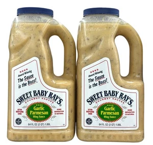 Sweet Baby Ray’s Garlic Parmigian Wing Sauce - 64 oz 2 biberon - spedizione gratuita - Foto 1 di 2