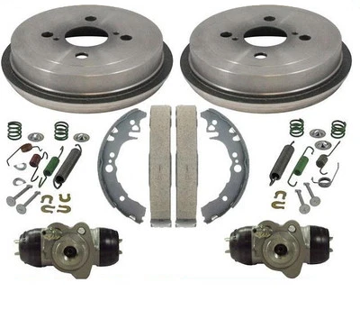 Tambores de freno trasero zapatas kit de resorte cilindro de rueda para Toyota Echo 6 piezas 00-05 Foto 1 de 4