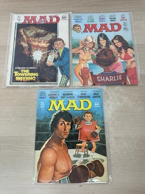 Vintage 1970’s Mad Magazine Lot Of 3 - #177, 194 & 194 Foto 1 de 3