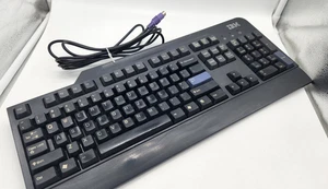 VINTAGE IBM LENOVO PS/2 WIRED BLACK KEYBOARD MODEL SK-8820 - Picture 1 of 5