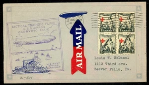 EFO 702 BLK/4 ON "U.S.S. AKRON" FLIGHT WITH DRAMATIC CROSS SHIFT TO LEFT UNUSUAL - Picture 1 of 2