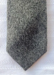 J. CREW schmale Krawatte anthrazitgrau 100 % Wolle - Bild 1 von 3