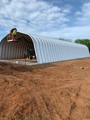 NEW DuroSPAN Steel 40x70x18 Metal Building Machine Shed Hay Barn Open Ends - Image 1 of 4