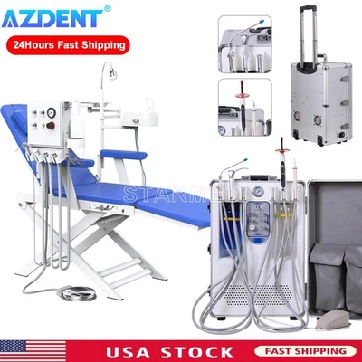 Portable Dental Mobile Delivery Turbine Unit Air Compressor Suction System/Chair - Image 1 of 4