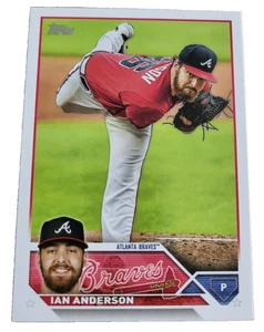 2023 Topps Serie 1 Ian Anderson #114 Atlanta Braves MLB Baseballkarte (J7 - Bild 1 von 2