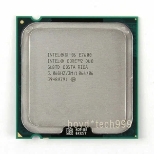 INTEL CORE 2 DUO E7600 PROCESSOR 3.06GHZ/3M/1066(SLGTD SLGTN)LGA 775/T CPU - Picture 1 of 1