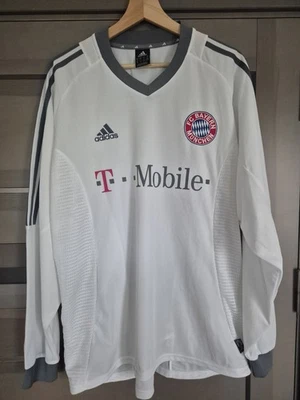 FC Bayern München Trikot Langarm 2002 Weiß Telekom Größe XL - Bild 1 von 4
