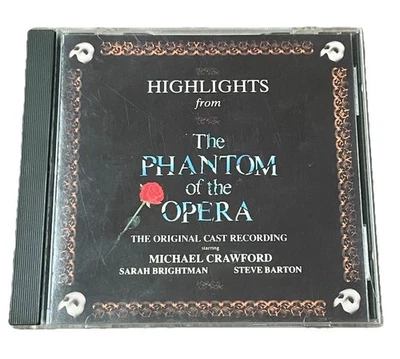 Highlights PHANTOM OF THE OPERA original cast CD 1988 Tested Clean - Image 1 of 3