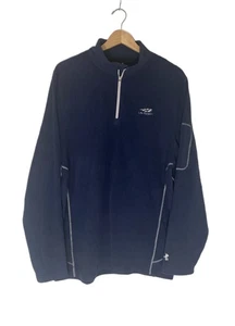 Under Armour US Open Tennis 1/4 Zip Pullover Navy Large - Picture 1 of 8