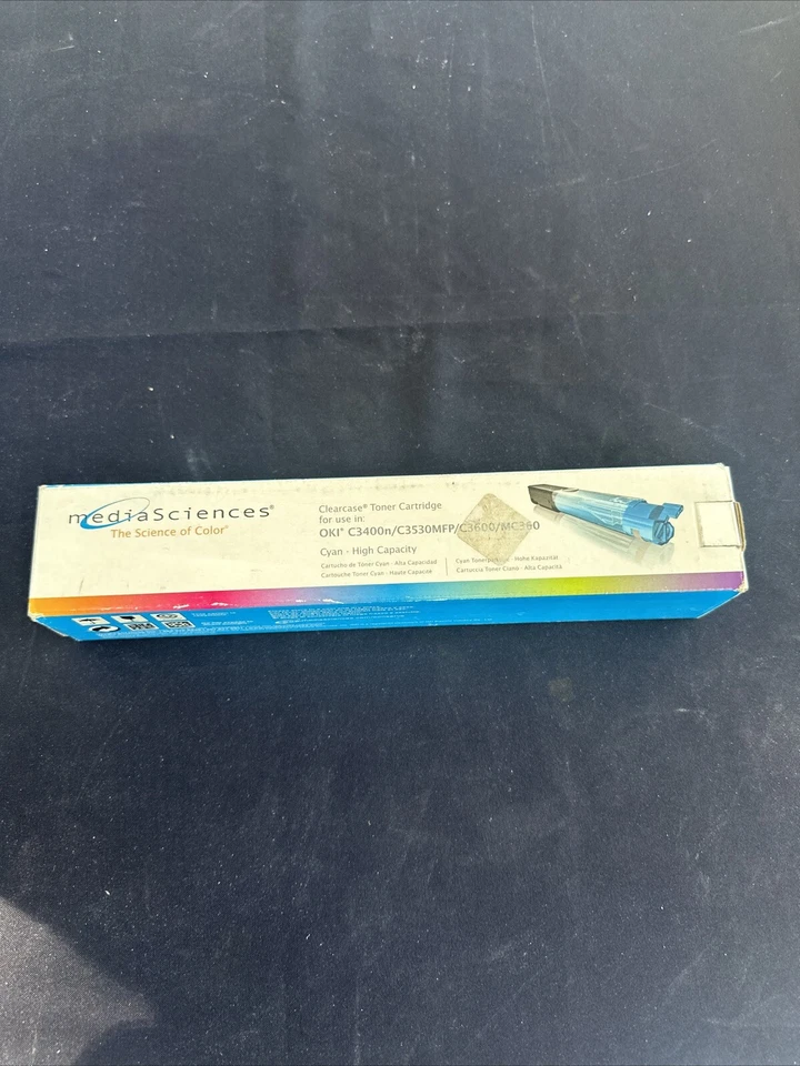 Cartucho de tóner Media Sciences, OKI C3400n/C3530MFP/C3600 - Negro Foto 1 de 3