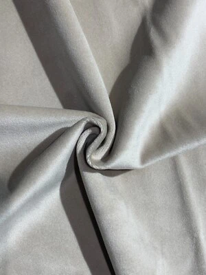 Beige Velvet fabric  57'' length  by the Bulk 55 yards - Image 1 of 3