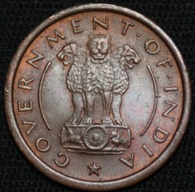 INDIA - REPUBLIC ~ 1953 (B) ~ Pice ~ Red/Brown UNC ~ Quality Coin ☘️ T - #282 ☘️ - Image 1 of 2