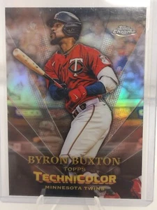 2023 Topps Chrome BYRON BUXTON Technicolor Refractor #TT-21-MINNESOTA TWINS MLB - Picture 1 of 2
