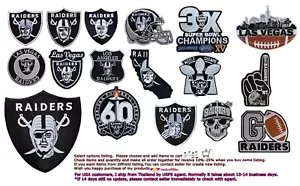 Oakland Raiders Football NFL Patches Embriodery From Thai 🛫To🛬USA🚚USPS Agent - Picture 1 of 58