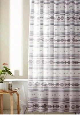Wild Sage Chloe Clip 72 in x 72 in Multicolor Boho Fabric Shower Curtain | New - Image 1 of 4