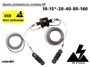 🎯 Antenna HF Windom DXB Multibanda – 160-80-40-20-15-10 Metri – Alta Efficienza - Photo 1/1