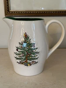 RAR Spode Christmas Tree 1938 Serie Keramik Krug Wasser grün innen - Bild 1 von 13