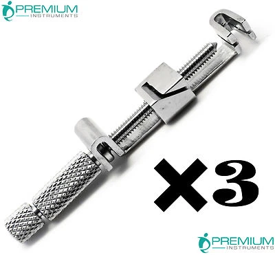 PREMIUM INSTRUMENTS 3 Pcs Universal Tofflemire Matrix Band Straight Retainers Clip Dental Instrument