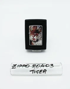 Accendino - Decoro Animali/Tiger - Cromo Satinato - Cod.20403 - Zippo - Imagen 1 de 5
