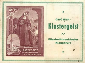 Etiqueta vino licor gruner gasterio monasterio de Isabel Klagenfurt - Imagen 1 de 2