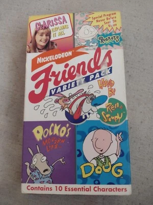 Винтажный набор Nickelodeon Friends Variety Pack от Ren & Stimpy (VHS, 1994) - Изображение 1 из 4