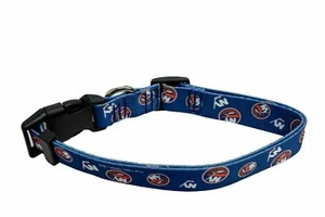NEW YORK ISLANDERS PERRO MASCOTA COLLAR AJUSTABLE NYLON LE PEQUEÑO MEDIANO GRANDE - Imagen 1 de 1