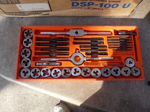 40 Piece Tap and Die Set - see pics for sizes, NC & NF - NPT - Picture 1 of 5