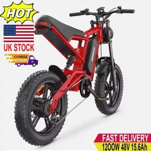 Electric Bike Fat Tire Adults 700W Motor 48V 20 MPH Bikes Bicycle Motorcycles US - Picture 1 of 23