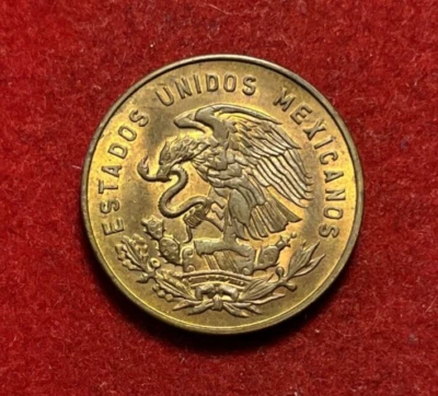 Moneda de 5 centavos de latón México 1960 KM#426 T5224 Foto 1 de 2